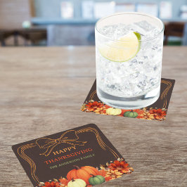 Thanksgiving orange av , handdragen bistre underlägg papper kvadrat