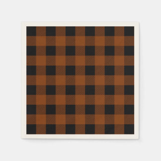 Thanksgiving Orange Buffalo Play Napkins Pappersservett