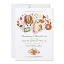 Thanksgiving Oturinbjudan till middag