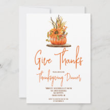 Thanksgiving på hösten Pumpkin Centerpart-middagen