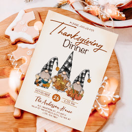 Thanksgiving på hösten Pumpkin Gnomes Inbjudningar