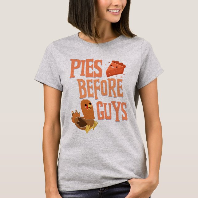 Thanksgiving Paj Roligt Funny Thurkey T Shirt (Framsida)