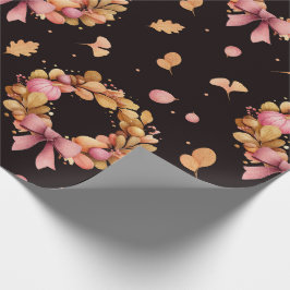 Thanksgiving Papper radbrytning - Höstkranssedel Presentpapper
