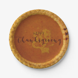 Thanksgiving Papper Tallrikar med Pumpkin Paj