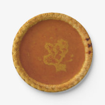 Thanksgiving Papper Tallrikar med Pumpkin Paj