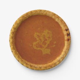 Thanksgiving Papper Tallrikar med Pumpkin Paj