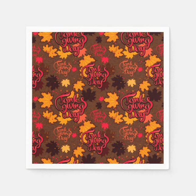 Thanksgiving Pappersservett (Framsidan)