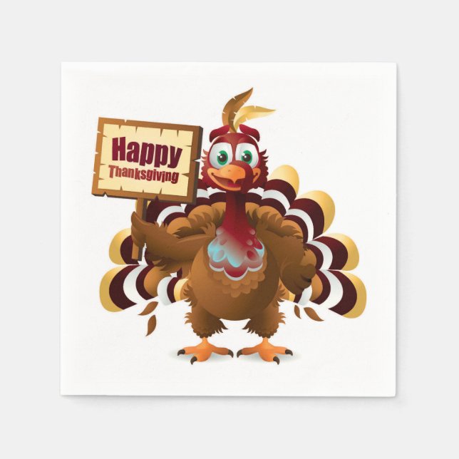 Thanksgiving Pappersservett (Framsidan)