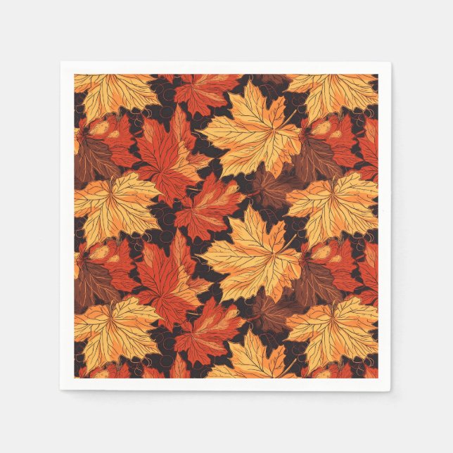 Thanksgiving Pappra blöjor Pappersservett (Framsidan)