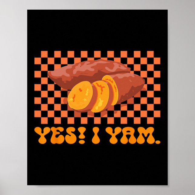 Thanksgiving par matchande hon är min sötpotat poster (Framsidan)