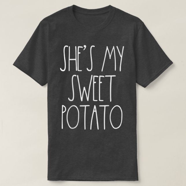 Thanksgiving Par Shes My Sweet Potato I Yam Se T Shirt (Design framsida)