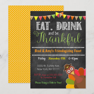Thanksgiving Party Inbjudan