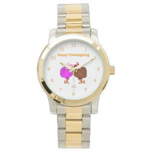 Thanksgiving Passion Two-Tone Bracelet Watch Armbandsur