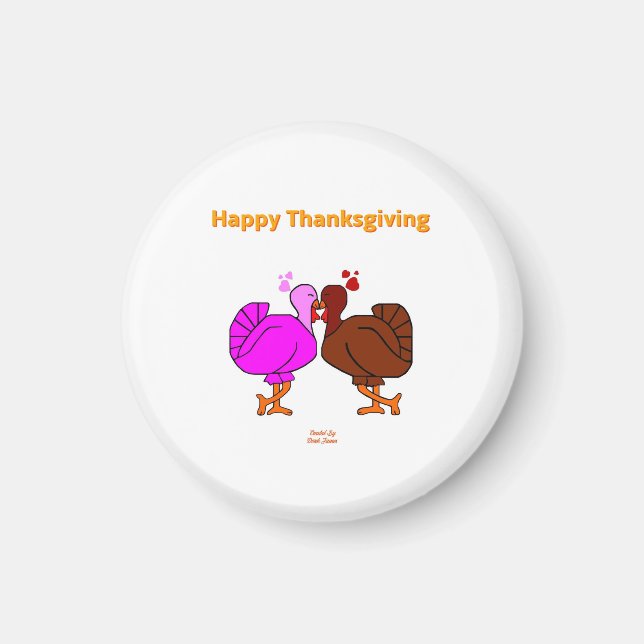 Thanksgiving Passionsrunda Magnet (Framsidan)
