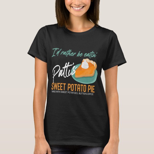 Thanksgiving Patti Paj Sweet Potato T Shirt (Framsida)