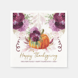 Thanksgiving Personlig - höstpump Pappersservett