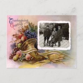 Thanksgiving Photo Hälsning vykort