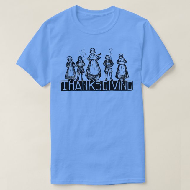 Thanksgiving Pilgrim T Shirt (Design framsida)