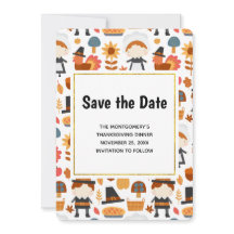 Thanksgiving Pilgrims Harvest Mönster