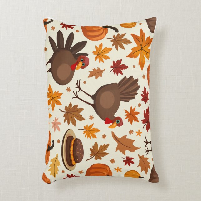 Thanksgiving Pillow Cushion Prydnadskudde (Framsidan(Vertikal))