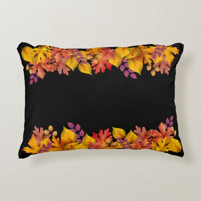 Thanksgiving Pillows-Löv på hösten för hösten Prydnadskudde (Framsidan)