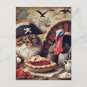 Thanksgiving Pirat KAT och Turkiet med Paj Vykort