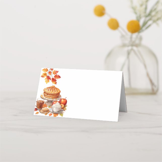 Thanksgiving Placeringskort (Framsida)