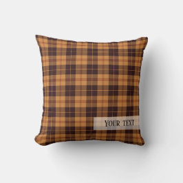 Thanksgiving plaid tartan mönster kudde