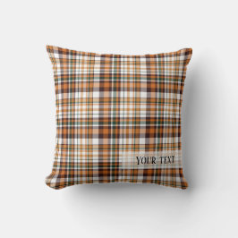Thanksgiving plaid tartan mönster kudde