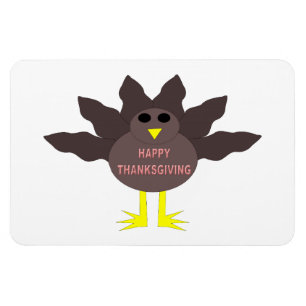 Thanksgiving Plockad Turkey Magnet