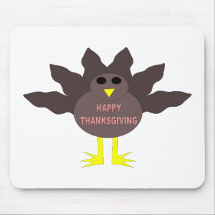 Thanksgiving Plockad Turkey Mousepad Musmatta