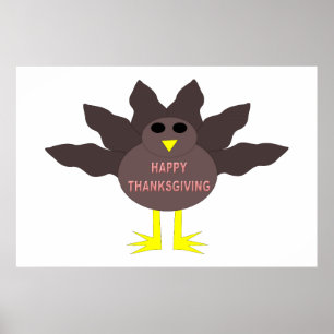 Thanksgiving Plockad Turkiet Poster