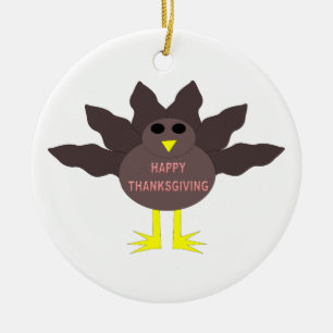 Thanksgiving Plockade Turkiet Ornament