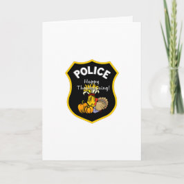 Thanksgiving polis kort