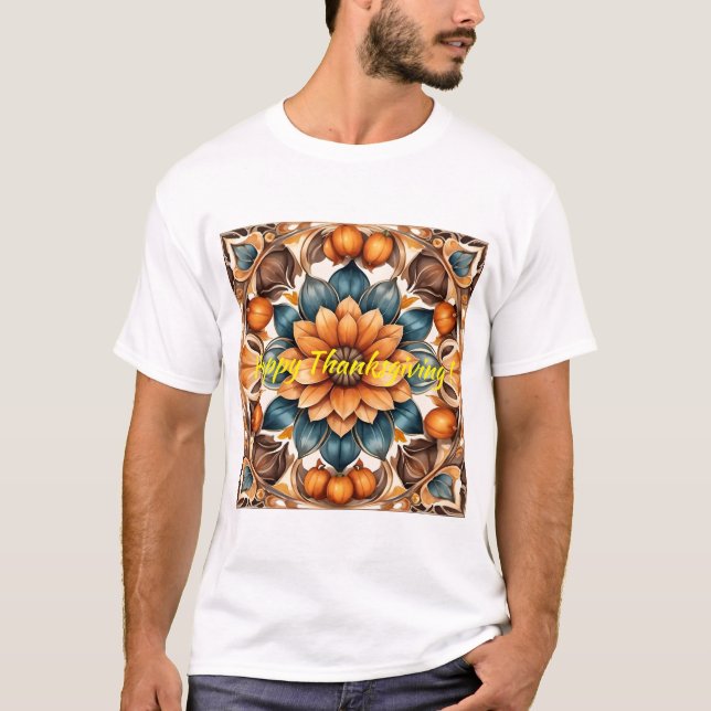Thanksgiving Popular Pumpkin-höstsamling T Shirt (Framsida)