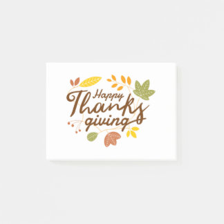 Thanksgiving Post-it Block
