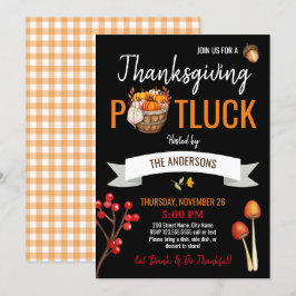 Thanksgiving Potluck Inbjudningar