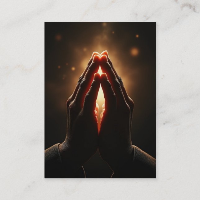 Thanksgiving Prayer - Filippinerna 4:6-7 KJV-kort Visitkort (Framsida)