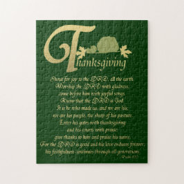 Thanksgiving - Psalm 100 Pussel