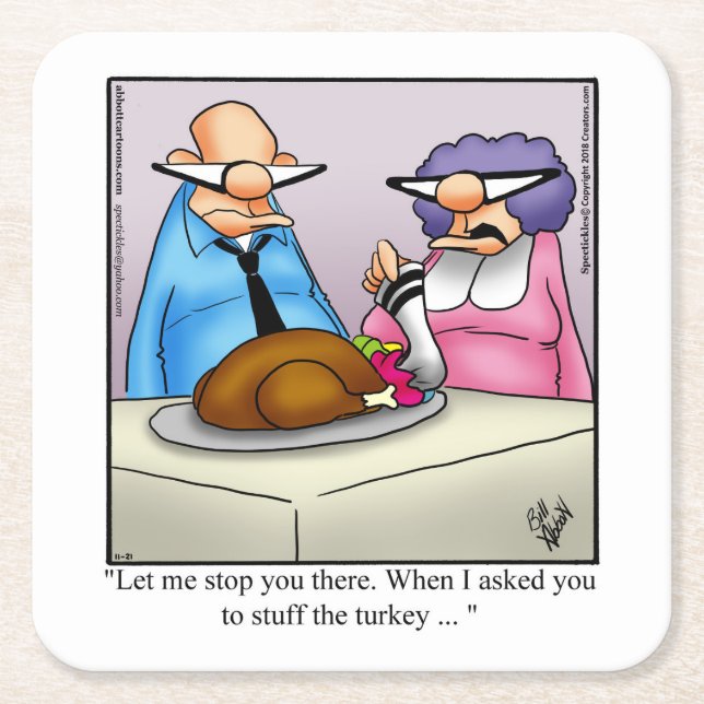 Thanksgiving Pub Underlägg Papper Kvadrat (Framsidan)