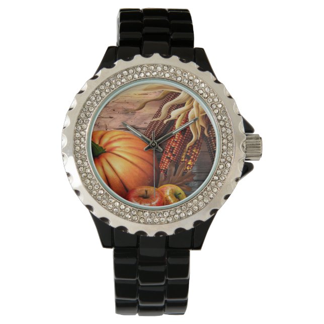 thanksgiving-pumpa armbandsur (Framsida)