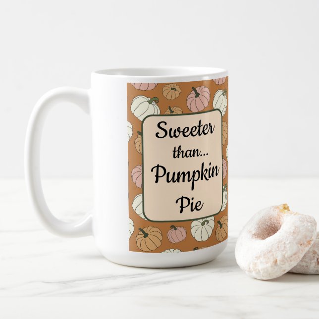 Thanksgiving Pumpkin All-over Print Kaffemugg (Med munk)