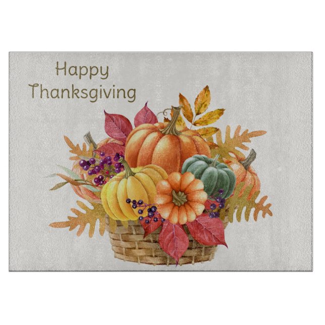 Thanksgiving Pumpkin Basket Clearboard (Framsidan)