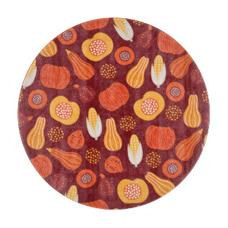 Thanksgiving Pumpkin Brown Seamless Mönster.