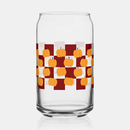 Thanksgiving Pumpkin Can Glass Fall Home Decor
