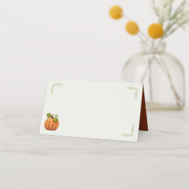 Thanksgiving Pumpkin i hörntältkort Placeringskort