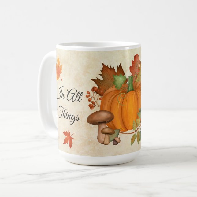 Thanksgiving Pumpkin Mugg (Framsida vänster)