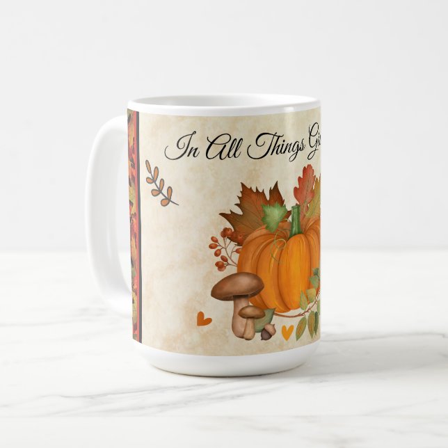 Thanksgiving Pumpkin Mugg (Framsida vänster)