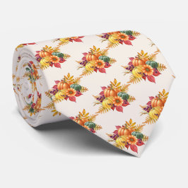 Thanksgiving Pumpkin Neck Tie Slips