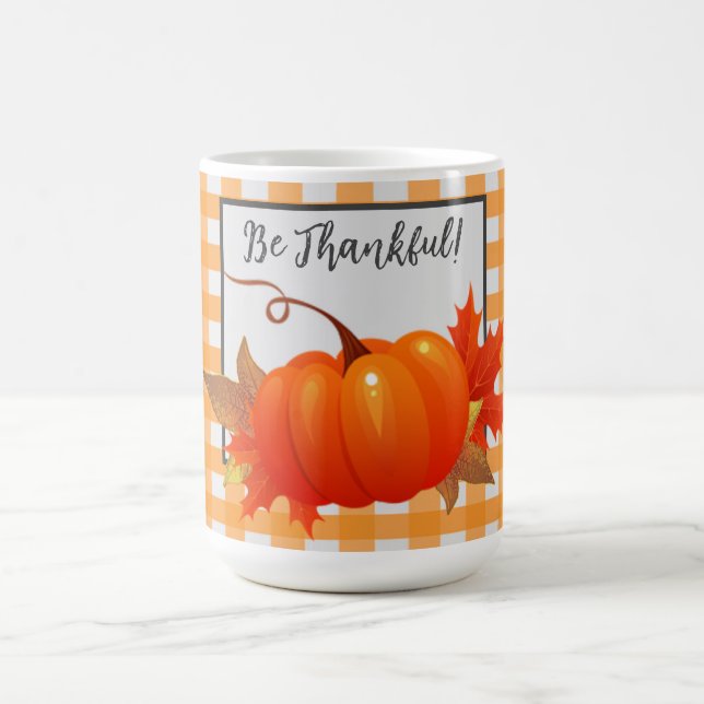 Thanksgiving Pumpkin Orange Buffalo Play Mugg (Center)